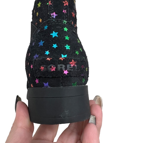 Sorel Emelie youth girls suede Chelsea ankle booties size 4 - Picture 5 of 9